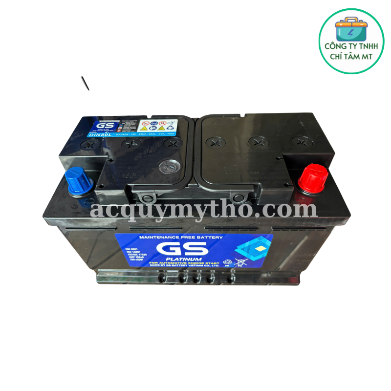 Ắc quy GS LN4 DIN80L 12V - 80Ah
